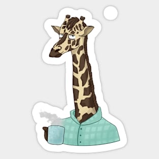 Tired giraffe Sticker